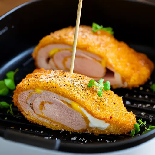 Frango Cordon Bleu na Fritadeira a Ar