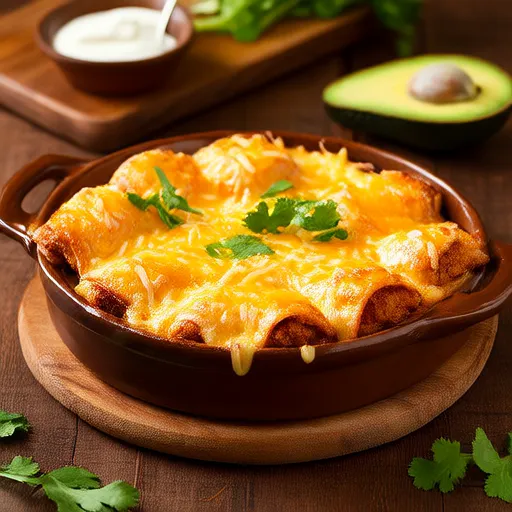 Enchiladas de Frango Cremosas Fáceis