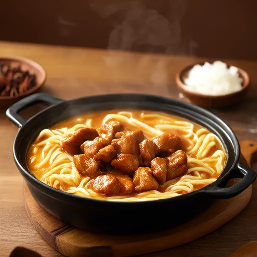 初学者鸡肉炖面团