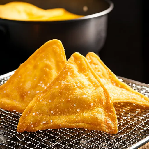新鲜玉米饼三角