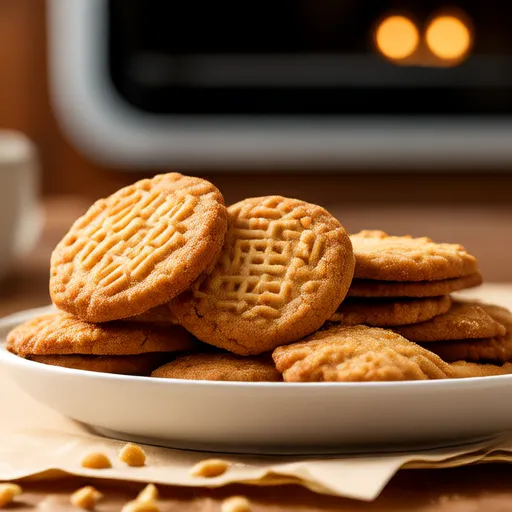 Biscoitos de Pasta de Amendoim Keto com 4 Ingredientes