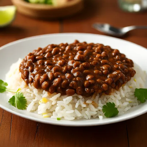 Haricots et riz cubains
