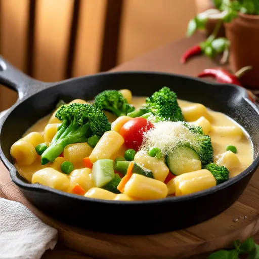 Gnocchi Primavera in Padella con Salsa alla Crema di Limone