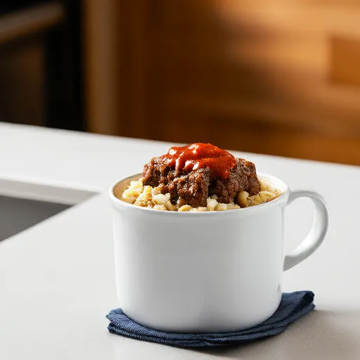 Carne de panela em uma caneca