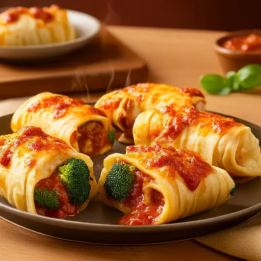Three-Cheese Broccoli Manicotti