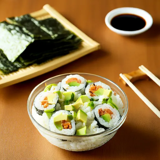 Salad Sushi Gulung California yang Mudah