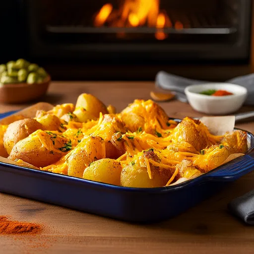 Batatas Assadas Fáceis e Picantes