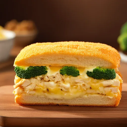 Brotauflauf mit Huhn, Käse und Gemüse