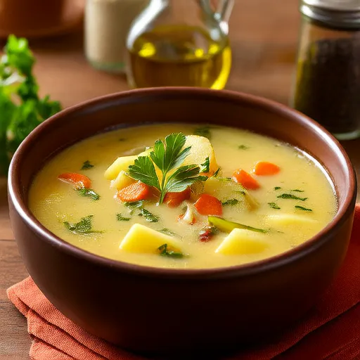 Sopa de Batata e Legumes do Ian