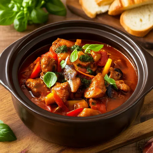 Frango Cacciatore de Elise na Panela Elétrica