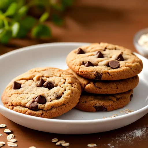 Galletas de avena y chispas de chocolate para lactancia