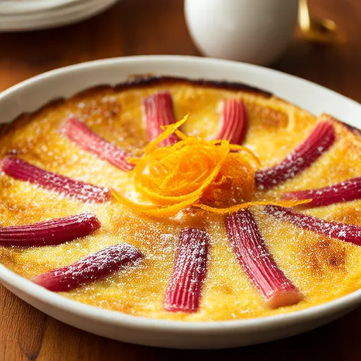 Kerevizotu-Yoğurtlu Clafoutis