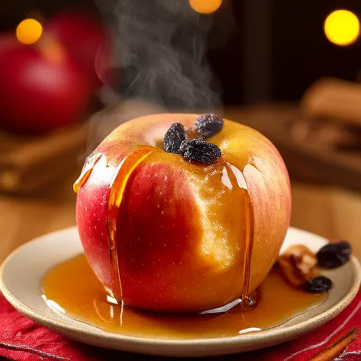 Festive Microwave Baked Apples