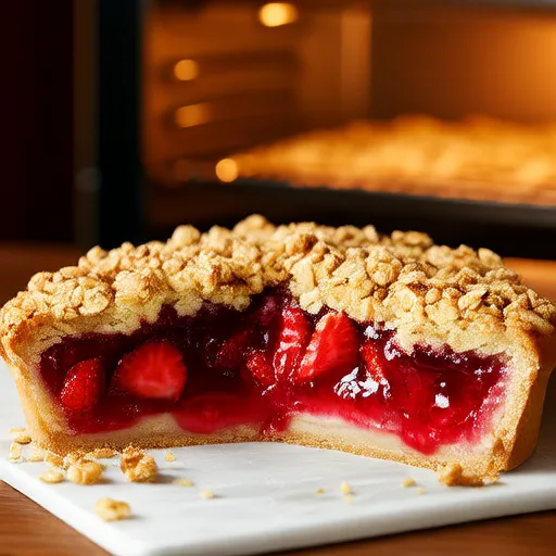Torta de Morango e Ruibarbo Favorita