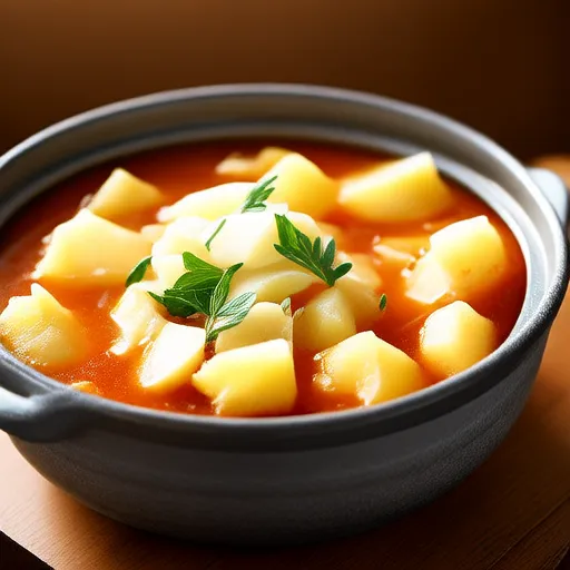Soupe de pommes de terre et poireaux