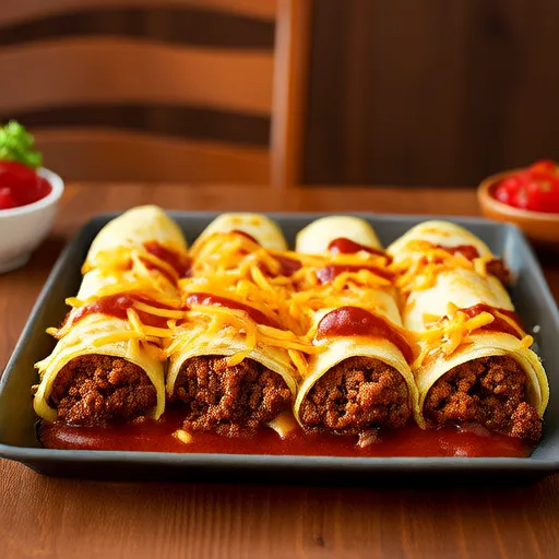 Enchiladas de Carne Moída