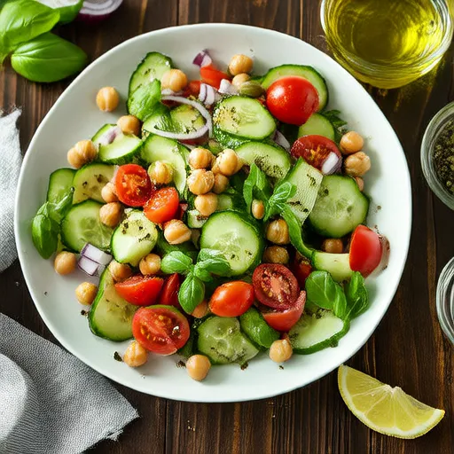 Gurkensalat mit Tomaten