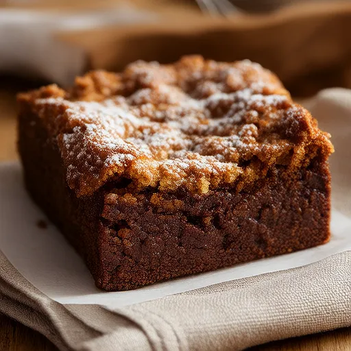 Brownies Selai Kacang Gandum Utuh yang Kenyal