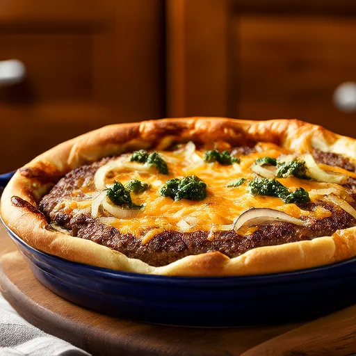 Keto Keju Burger Casserole