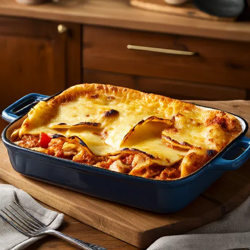 Ziti au four bien garni