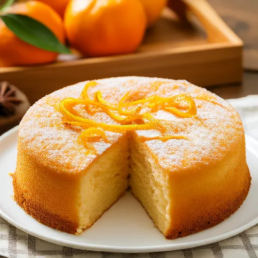 Orange Spice Garbanzo Cake