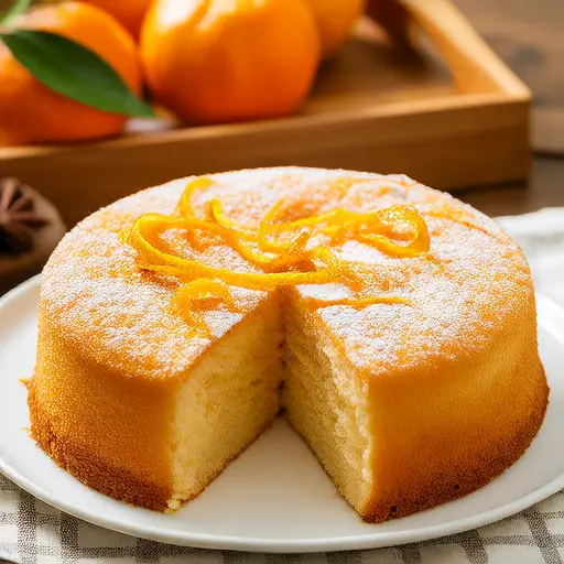 Orange Spice Garbanzo Cake