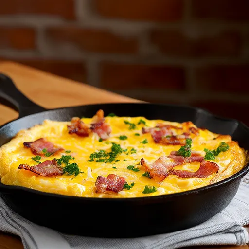 Crispy Bacon and Sweet Onion Omelet