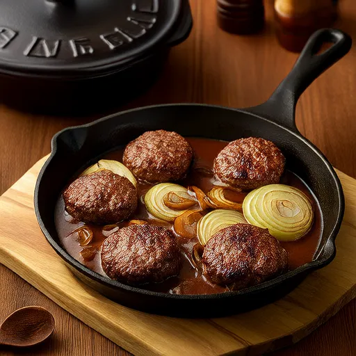 Instant Pot Salisbury Steak with Onion and Mushroom Gravy