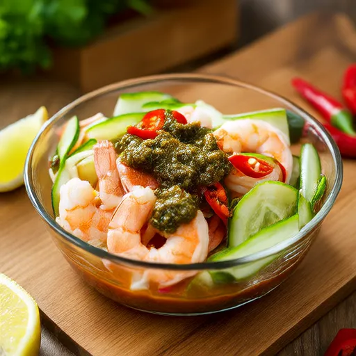 Aguachile de Camarão com Alho