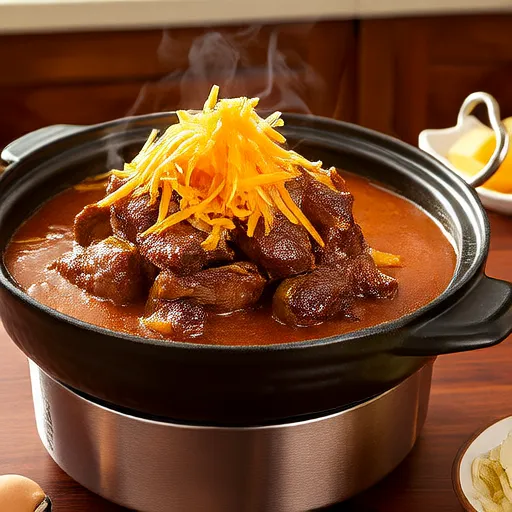 धीमी खाने वाली चीज़ी स्विस स्टेक