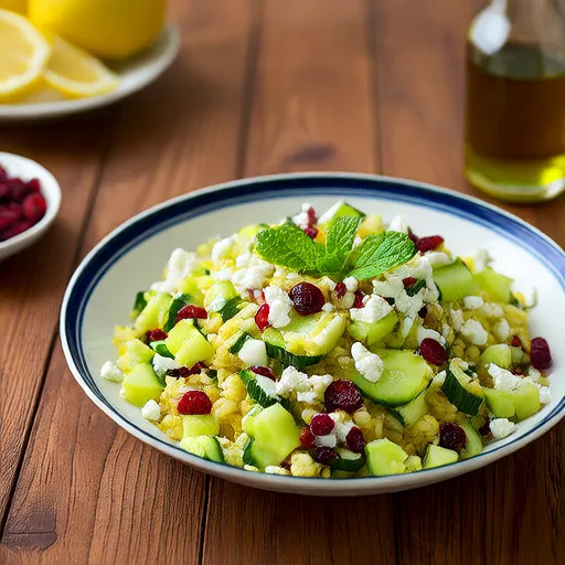 Cucumber Feta Couscous Salad