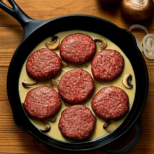 Klassische Salisbury-Steaks
