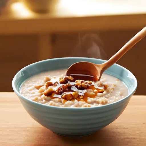 Porridge all'avena e burro di arachidi