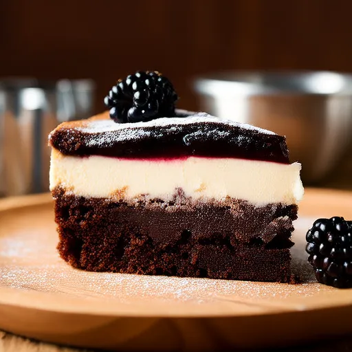 Brownies de Cheesecake de Zarzamora