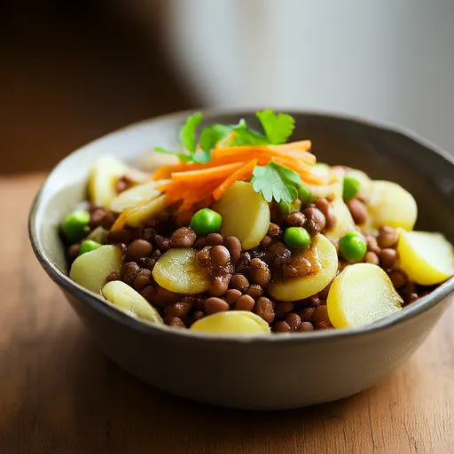 Salade de Légumes aux Lentilles
