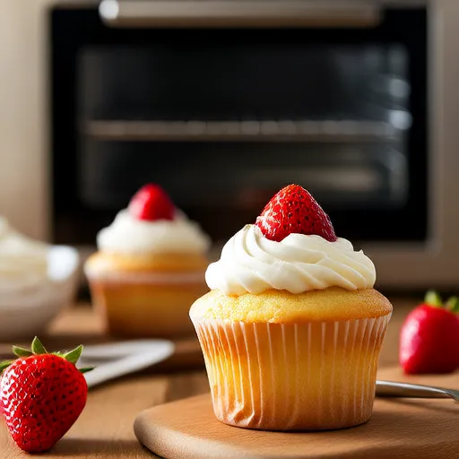 Cupcakes de Morango Reais