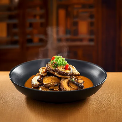 Mushroom-Steak Diane