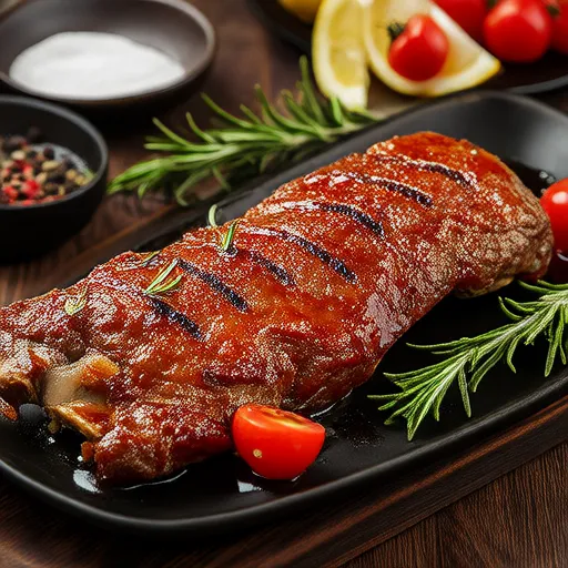 Filet de Porc Grillé avec Glacage au Miel et Vinaigre Balsamique