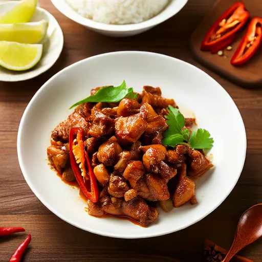 Gà Xào Húng Quế Thái Cay (Pad Krapow Gai)