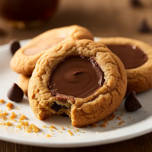 Ghirardelli Chocolate-Peanut Butter Thumbprint Cookies