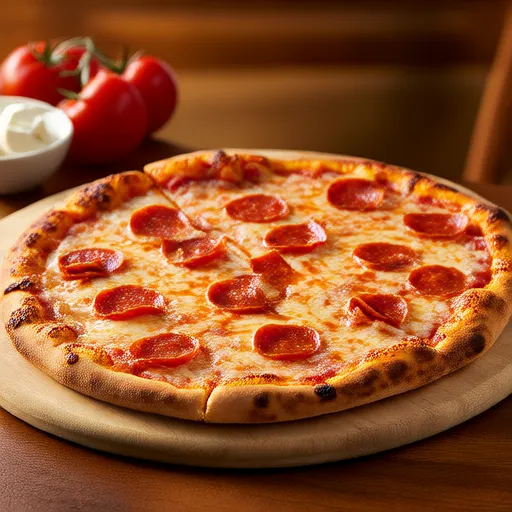 Pizza de Pepperoni Keto com Crosta Fathead