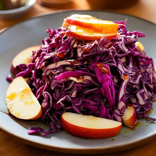 Red Cabbage Salad with Apples