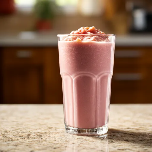 Erdbeer-Bananen-Erdnussbutter-Smoothie