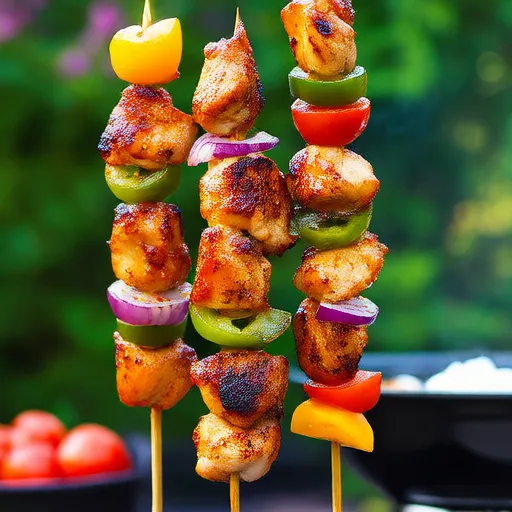 Hot Honey Feta Chicken Skewers