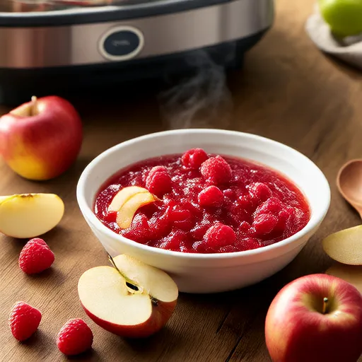 Reiskocher-Rezept: Himbeer-Apfelmus