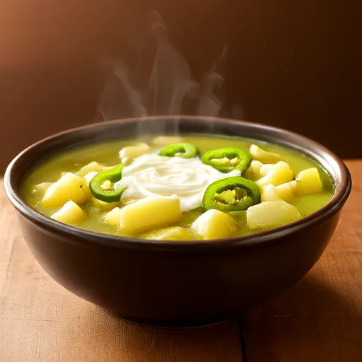 Sopa de Batata e Pimentão Verde