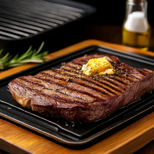 Grilled Filet Mignon with Blue Cheese Butter