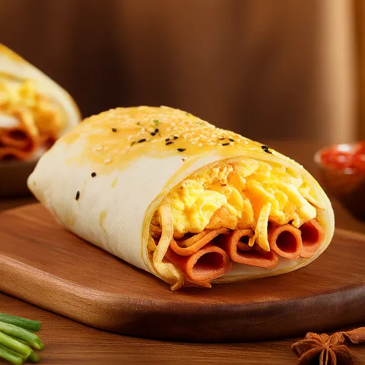 慢炖锅早餐卷饼