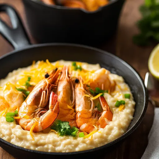 Cheesy Shrimp and Grits