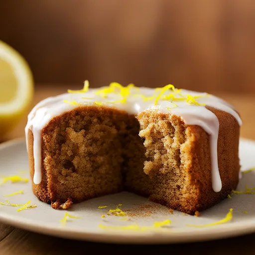 Gingerbread Cake with Lemon Glaze